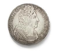 Collezione monete antiche francia, Moneta argento francesi, monete oro vecchie lire italiane, per collezionisti moneta commemorative antica europee, francia souvenir (1711 Louis XIV Ecu)