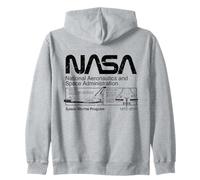 Collezione NASA Inspiration - Programma Space Shuttle, Colore: Nero Felpa con Cappuccio