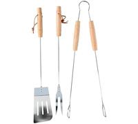 Collezione Outdoor Cooking BBQ Barbecue Forchetta Turner Tong Set di Utensili da Cucina