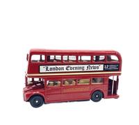 Collezione Regalo Di Auto Giocattolo Con Kit Modello In Lega Rossa Per Autobus A Due Piani Di Londra In Scala 1/76 Giocattoli Metal Vehicles non RC