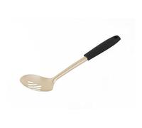 Collezione Salter BW11128EU7 Olympus - Schiumarola in acciaio inox resistente, gancio per appendere, facile da pulire, utensile da cucina per scolare, servire e mescolare gli alimenti, color oro