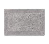 Collezione Schöner Wohnen Tappeto da bagno 67 x 110 cm - reversibile - tappetino da bagno lavabile grigio chiaro - bordo - 100% cotone