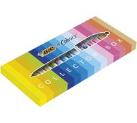 Collezione Speciale BIC 4 Colours di 15 Penne a Sfera Punta Media (1,00 mm) e Punta Larga (1,6 mm) - Inchiostro di Colori Assortiti, Confezione da 15