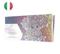 Pokémon GCC: collezione super premium Scarlatto e Violetto - Evoluzioni Prismatiche - una carta promozionale olografica a figura intera, un morbido portamazzo ispirato a Eevee e 15 buste di espansione