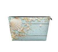 Collezione Vintage di conchiglie da spiaggia, Borsa da toilette Borsa per trucco Borsa per cosmetici Borsa da toilette da viaggio portatile