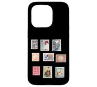 Collezione vintage di francobolli giapponesi tradizionali - Giappone Custodia per iPhone 15 Pro