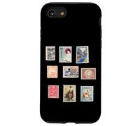 Collezione vintage di francobolli giapponesi tradizionali - Giappone Custodia per iPhone SE (2020) / 7/8