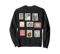 Collezione Vintage di francobolli Giapponesi Tradizionali - Giappone Felpa