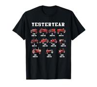 Collezione Vintage Trattore Rosso Ieri Maglietta