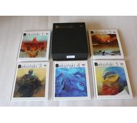 Collezione Zdzisław Beksiński 1-5 libri d'arte con copertina rigida in SCATOL...