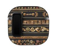 Collezioni di ornamenti greci dorati antichi bordi antichi custodia carina custodia protettiva per auricolari PC compatibile per AirPods 4