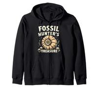 Collezionista di ammonite fossilizzata Caccia ai fossili preistorici Felpa con Cappuccio