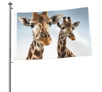 Colli di giraffa Bandiera da giardino 2 x 3 Ft Bandiera per esterni Bandiera Brezza Bandiera a prova di sbiadimento Bandiere per la casa Decorazione esterna interna