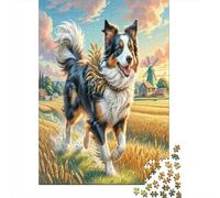 Collie di frontiera Puzzle Da 1000 Pezzi Per Collezionisti, Cartone Riciclato Premium, Arredamento Interno, Regalo Di Pasqua, Gioco Educativo 70x50cm/1000pcs