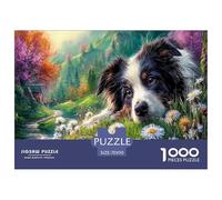 Collie di frontieraPuzzle Impossible 1000 Pezzi Mountain foresta Decorazione Per La Casa. Rilassamento E Intelligence Per Adulti E Ragazzi Da 14 Anni 70x50cm/1000pcs