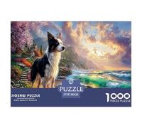 Collie di frontieraPuzzle Impossible 1000Pcs Mountain foresta Decorazione Per La Casa. Giochi Rilassamento E Intelligence Per Adulti E Bambini Da 12 Anni 38x26cm/1000pcs