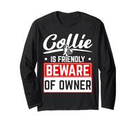 Collie è Un Amico, Fai attenzione al Cucciolo Amante dei Cani Proprietario Maglia a Manica