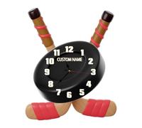 Collienght Orologio da Parete Personalizzato con Mazze e Disco da Hockey, Design 3D con Nome Personalizzato, Orologio a Tema Sportivo con Disco da Hockey, Decorazione per la Casa, Regalo per Amanti