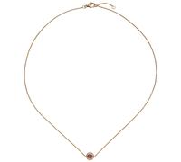 Collier Ancora Con Turmalin-Cabochon 16 Diamanti Brillanti, 585 Oro Rosso