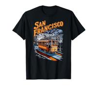 Collina panoramica della funivia di San Francisco in California Maglietta