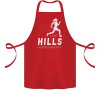 Colline Corsa Marathon Croce Paese Runner Cotone Grembiule 100% Biologico