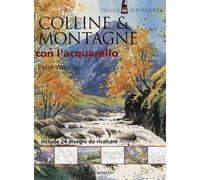 Colline & montagne con l'acquarello