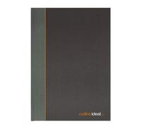 Collins 6424 Ideal Case Bound A4 Double Cash Book 192 Pages, Black Single