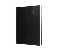 Collins Agenda da scrivania 2025 standard per professionisti, formato A5, visualizzazione settimanale, colore nero, (35,99-25), agenda aziendale di alta qualità con copertina rigida in pelle