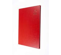 Collins - Agenda da tavolo giornaliera 2022, formato A4, colore: Rosso