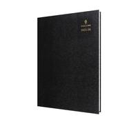 Collins Agenda giornaliera da 13 mesi con copertina rigida, formato A4, da luglio 2025 a luglio 2026 - 44M.99 - 2526 - Agenda giornaliera per pagina, copertina rigida A4, colore: nero