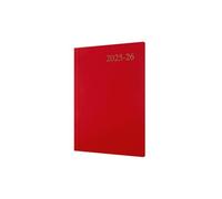 Collins Agenda settimanale "Essentials", 12 mesi, luglio 2025-luglio 2026, ESSA53M.15-2526, copertina rigida, formato A5, colore: rosso
