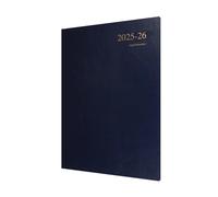 Collins Agenda settimanale "Essentials", 12 mesi, metà accademico, luglio 2025-luglio 2026, copertina rigida A4, blu scuro