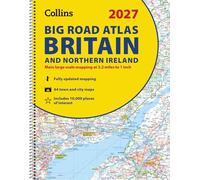 2027 Collins Big Road Atlas Britain and Northern Ireland: A3 Spiral
