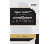 Collins C Okpan Company Secretary Company Law Corporate Governance i (Tascabile)