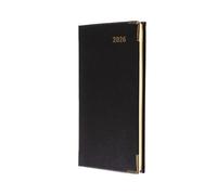 Collins - Classic - Agenda 2026 sottile, 12 mesi, con visualizzazione settimanale, agenda tascabile per appuntamenti, colore nero (CAPV.99-26)