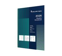 Collins - Colplan - Calendario 2026 12 mesi, agenda settimanale con note, copertina A4 con rilegatura a spirale (62-26)