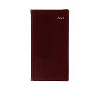 Collins Debden Collins - Agenda tascabile 2024, con visualizzazione settimanale, con note, planner aziendale e organizer, da gennaio a dicembre 2024, settimanale, colore rosso, CNB.15-24