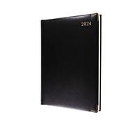 Collins Debden Collins Classic 2024, agenda settimanale per business planner (con appuntamenti), agenda aziendale e organizer, da gennaio a dicembre 2024, agenda settimanale, colore nero, 1210 V,