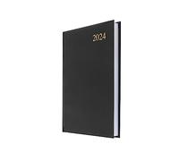 Collins Debden Collins Essential - Agenda giornaliera 2024, formato A5, una pagina per giorno, diario e agenda 2024, per affari, ufficio, accademico e uso personale 2024 (formato A5, nero) (ESSA51.99