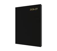 Collins Debden Essential Range 2026-2027 - Agenda giornaliera 13 mesi, formato A4, colore: nero