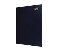 Collins Debden Essential Range ESSA43.65-27 - Agenda settimanale 2027, formato A4, copertina rigida, colore: blu scuro