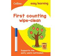 Collins Easy Learning Preschool First Counting Age 3-5 Wipe Clean Activity Book For Home Le: Ideal for home learning