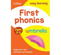 Collins Easy Learning Preschool First Phonics Ages 3-4 For Home Learning: Ideal for home learning