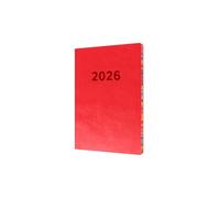 Collins - Edge Rainbow - Calendario 2026 12 mesi, agenda settimanale, copertina morbida A5, colore rosso (ED153.U15-26)