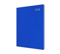 Collins - Essential - Agenda 2026 12 mesi, agenda giornaliera per pagina, copertina rigida A4 - blu (ESSA41.60-26)
