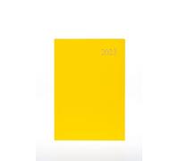 Collins Essential Agenda giornaliera 2023, formato A5, colore giallo, calendario annuale settimanale, diario e planner per affari, ufficio e personale