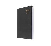 Collins Essential - Agenda giornaliera 2024, formato A5, con appuntamenti, carta riciclata ecologica e completamente riciclabile, agenda 2024 pagina per giorno, agenda accademica e personale (formato