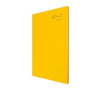 Collins Essential ESSA43M.45-2425, agenda accademica 2024-25, formato A4, visualizzazione settimanale, colore giallo, per studenti e insegnanti, da luglio 2024 a luglio 2025
