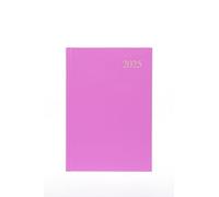 Collins Essential ESSA53.50-25 - Agenda 2025 con visualizzazione settimanale, copertina rigida effetto pelle, colore: rosa