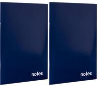 Collins Essential - Quaderno a righe, formato A5, 80 pagine, colore: Blu scuro (Confezione da 2)